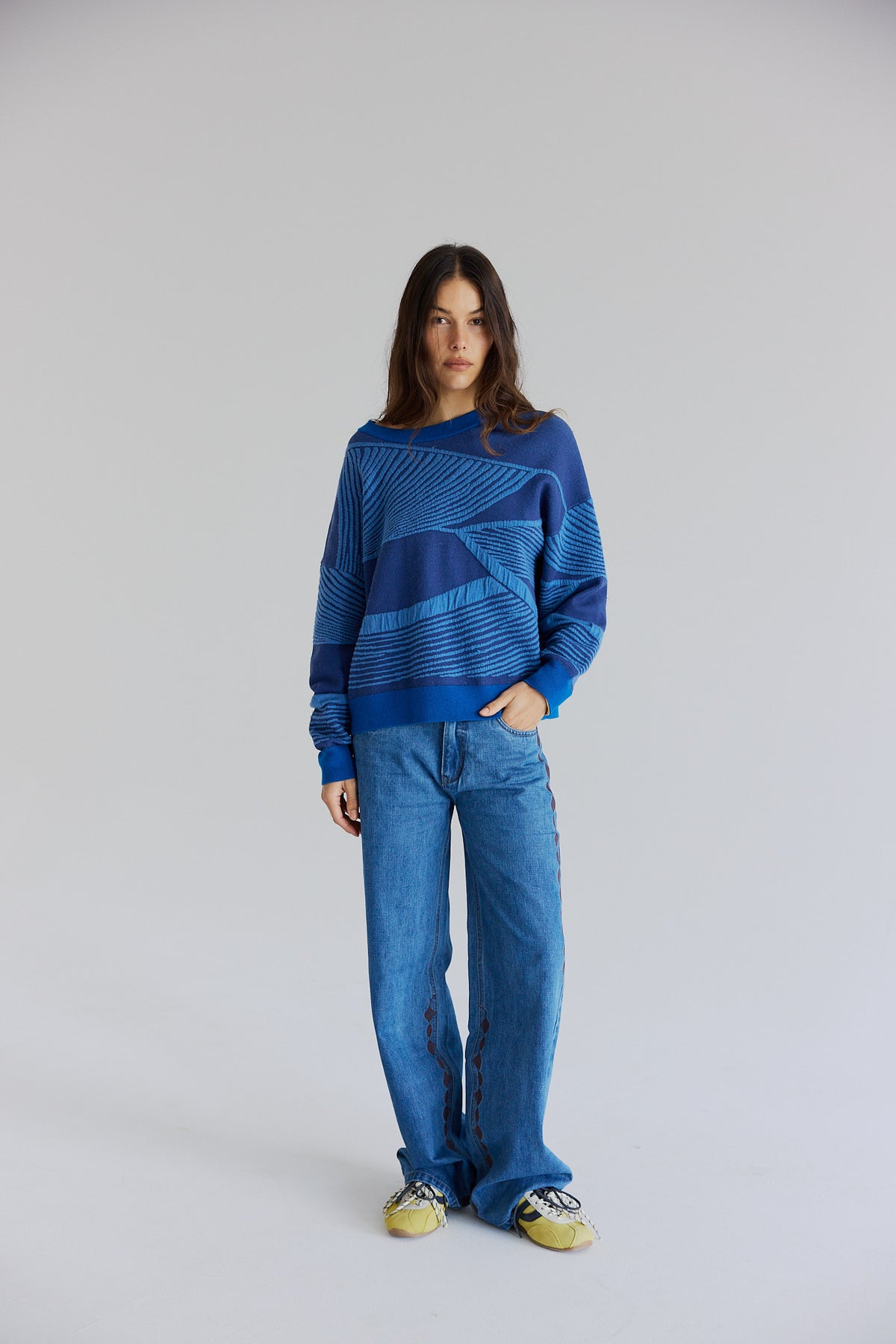 Snowy Merino Wool Sweater