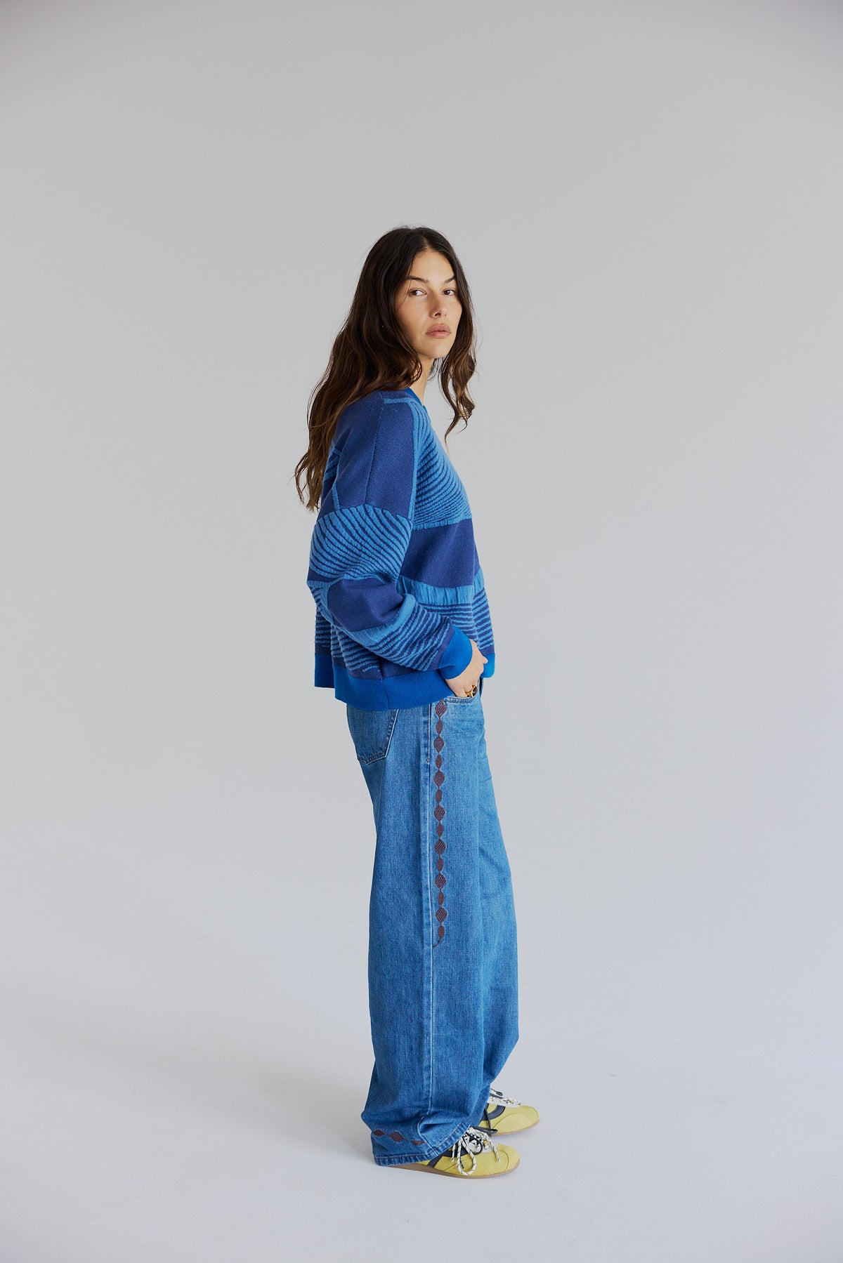 Snowy Merino Wool Sweater